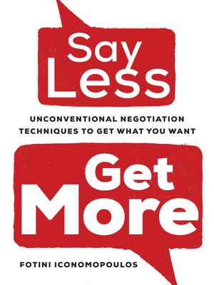 cover image of Say Less, Get More